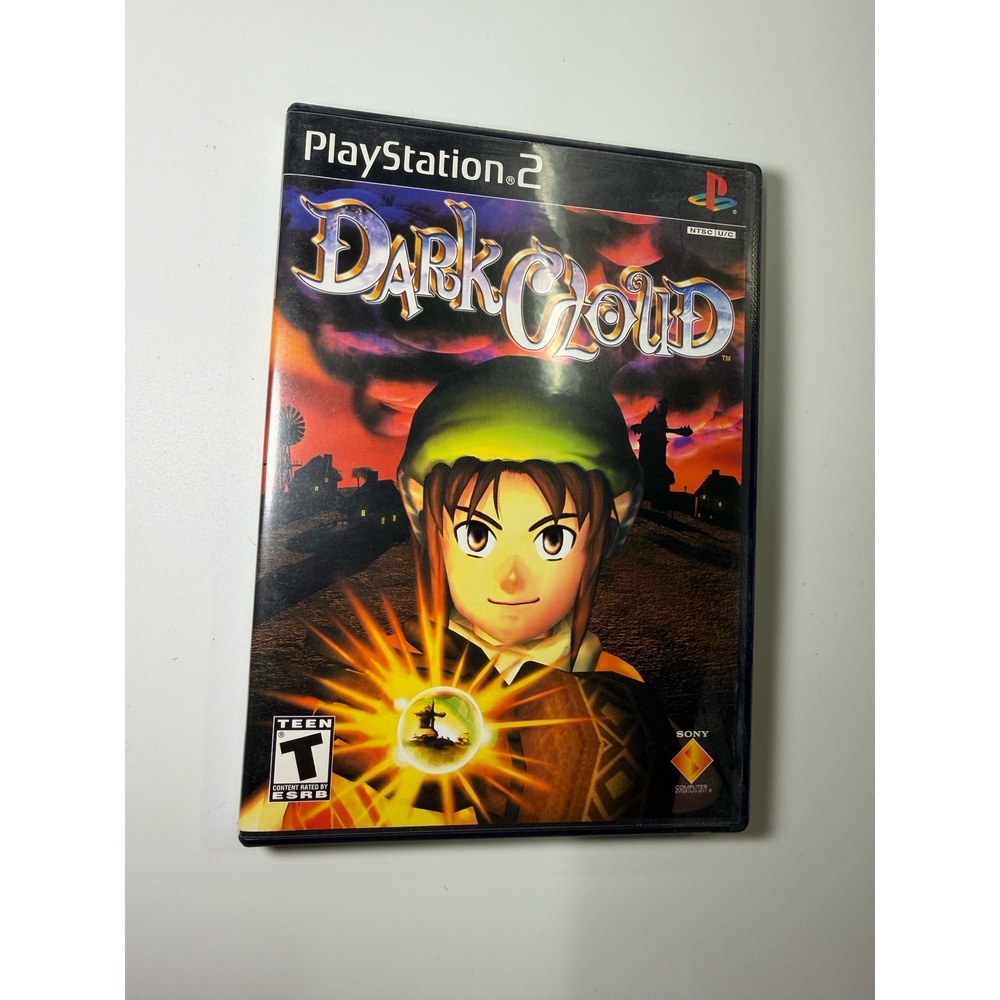 Dark Cloud Sony PlayStation 2 PS2 Black Label Complete CIB RPG Action Adventure